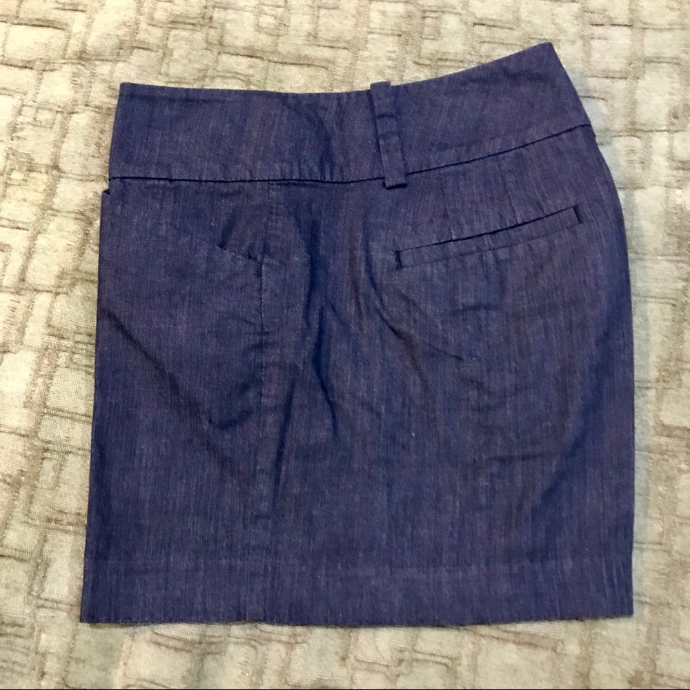 Ann Taylor chambray dress shorts khaki